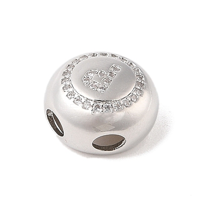Rack Plating Brass & Cubic Zirconia Pendants KK-Z047-07P-P-RS-1