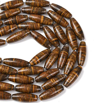 Natura Tiger Iron Beads Strands G-L654-G14-01-1