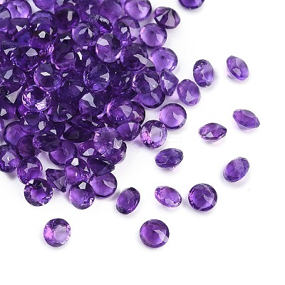 Faceted Natural Amethyst Cabochons G-I295-05C-06-1