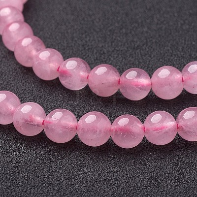 Natural Rose Quartz Beads Strands X-GSR6mmC034-1