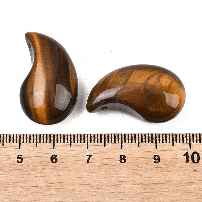 Natural Tiger Eye Pendants G-B195-03N-1