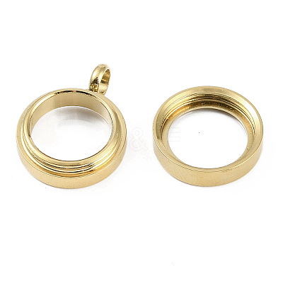 Ion Plating(IP) 304 Stainless Stee Locket Pendants STAS-S132-16G-01-1