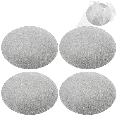 EVA Cloth Round Fascinator Hat Base for Millinery Magic FIND-WH0152-947C-1