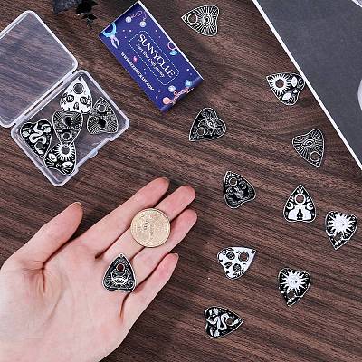 20Pcs 10 Styles Alloy Enamel Pendants ENAM-SC0005-12-1