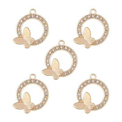 Alloy Crystal Rhinestone Pendants FIND-YW0001-98-1