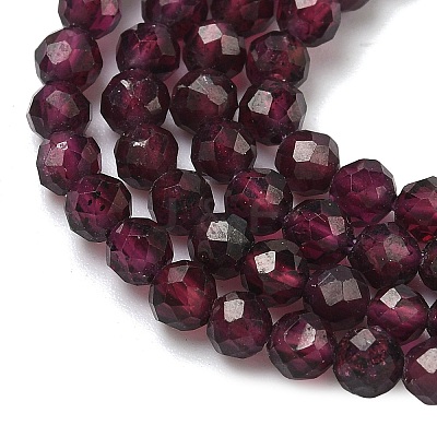 Natural Garnet Beads Strands X-G-B168-A05-4mm-1