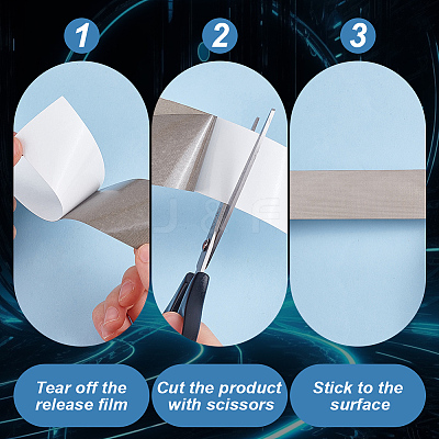 Conductive Fiberglass Fabric Adhesive Tape AJEW-WH0039-47C-1
