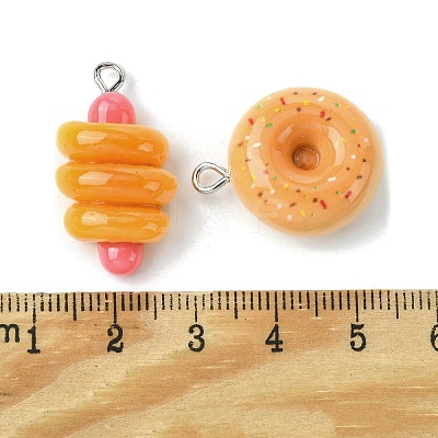 Opaque Resin Pendants X1-RESI-P038-A01-1