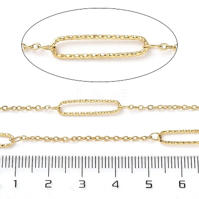 304 Stainless Steel Oval & Cable Chains CHS-C015-04A-G-1