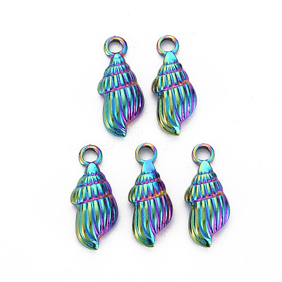 201 Stainless Steel Shell Pendants STAS-S119-054-1