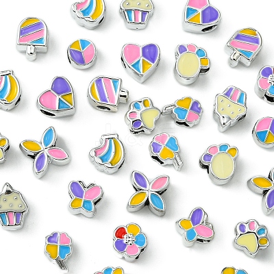 33Pcs 11 Styles CCB Plastic Large Hole Beads CCB-FS0001-12-1