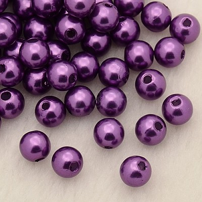 Imitation Pearl Acrylic Beads PL609-05-1