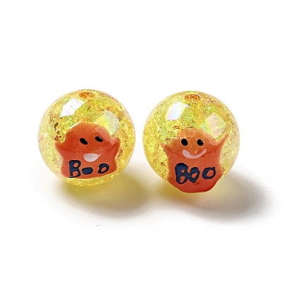 AB Color Transparent Crackle Acrylic Round Beads LS-OACR-A013-03C-1