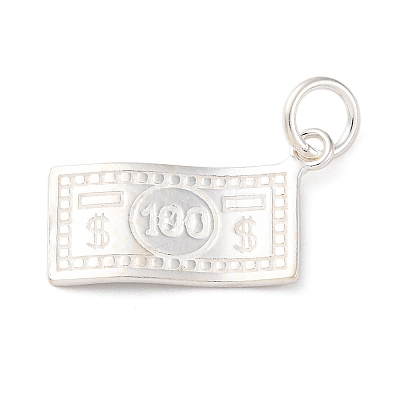 925 Sterling Silver Paper Money Pendants STER-G045-09S-1