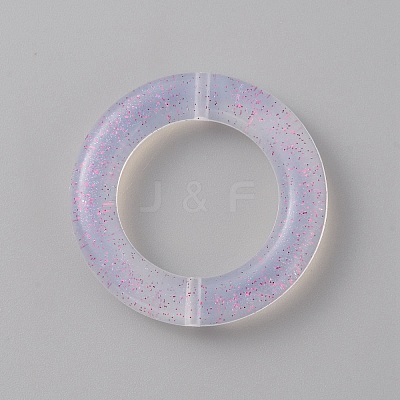 Ring Glitter Silicone Beads SIL-WH0016-07A-01-1