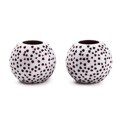 Imitation Bodhi Acrylic Beads OACR-S014-02A-1