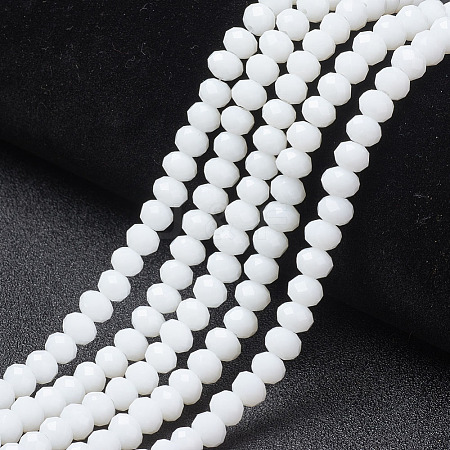 Opaque Solid Color Imitation Jade Glass Beads Strands EGLA-A044-P2mm-D01-1