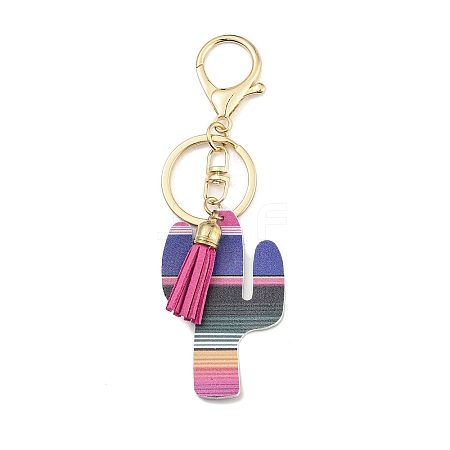 PU Leather Keychain KEYC-C007-02B-G-1