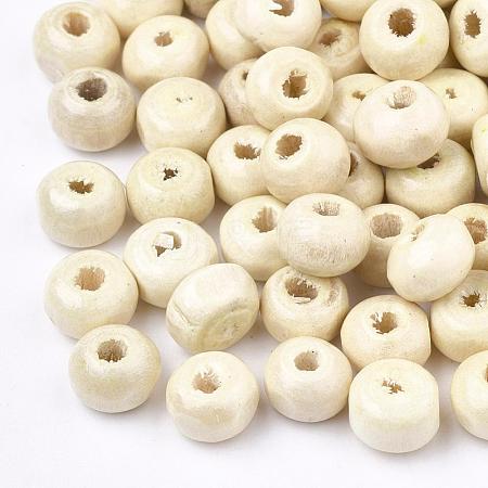 Dyed Natural Wood Beads WOOD-Q006-6mm-04-LF-1