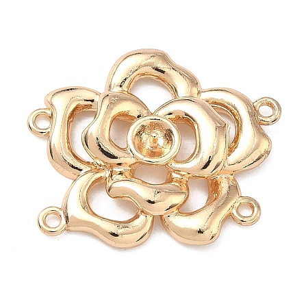 Brass Multi-Strand Links Cabochon Settings KK-F934-06G-1