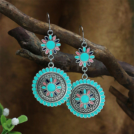 Elegant and Stylish Turquoise Earrings with Unique Personality Charm FF3029-3-1