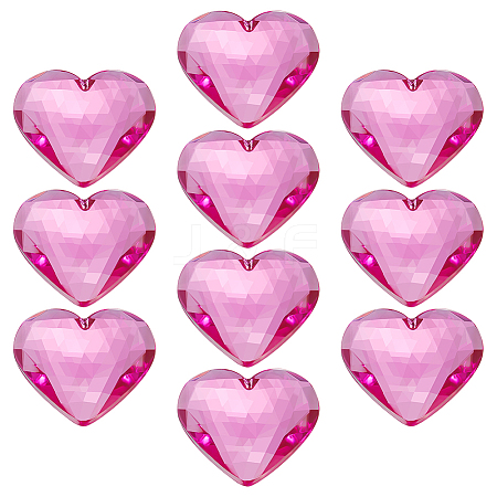 10Pcs Flat Back Acrylic Rhinestone Cabochons OACR-FG0001-22A-1