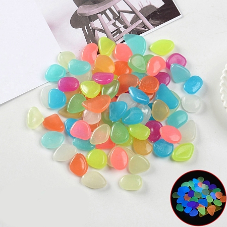 Resin Luminous Glow in the Dark Pebbles Stone PW-WG30806-01-1