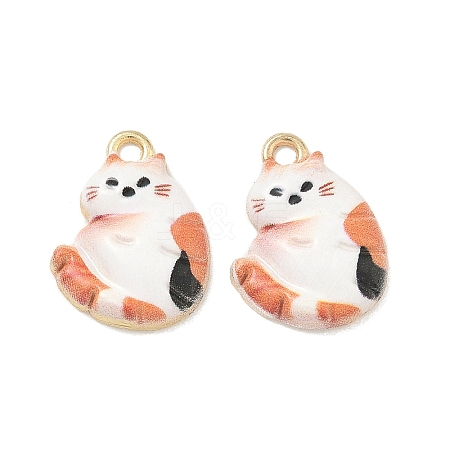 Alloy Enamel Pendants ENAM-K076-35G-07-1