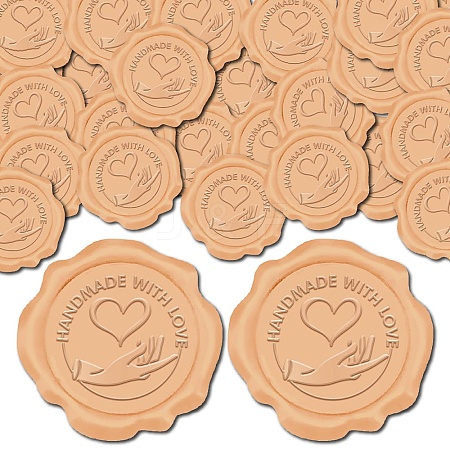 100Pcs Adhesive Wax Seal Stickers DIY-CP0011-01D-1