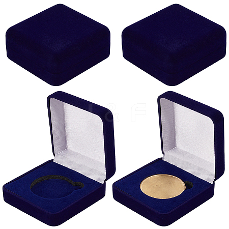 Velvet Badge Storage Gift Boxes CON-WH0092-78A-02-1