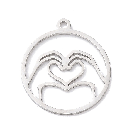 304 Stainless Steel Pendants STAS-Z131-01A-P-1