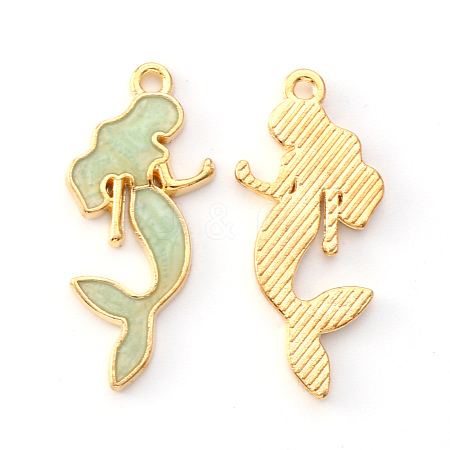 Alloy Enamel European Dangle Charms PALLOY-YW009-02-1