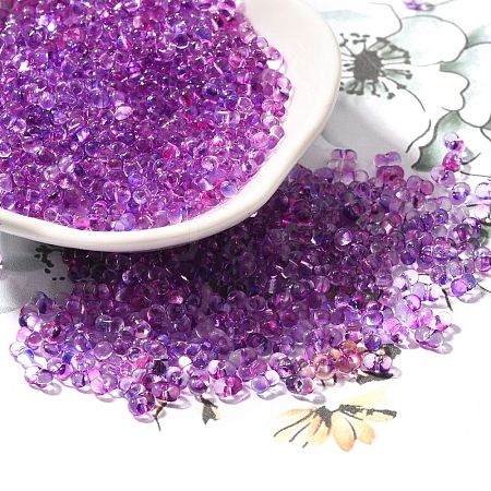 Transparent Baking Paint Glass Seed Beads SEED-A033-06A-17-1