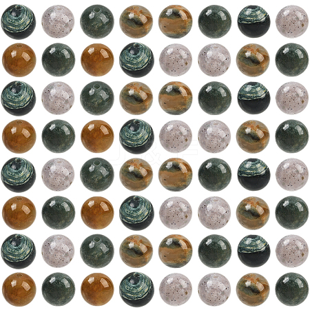 100Pcs Natural Indian Agate Beads G-SP0001-20C-1