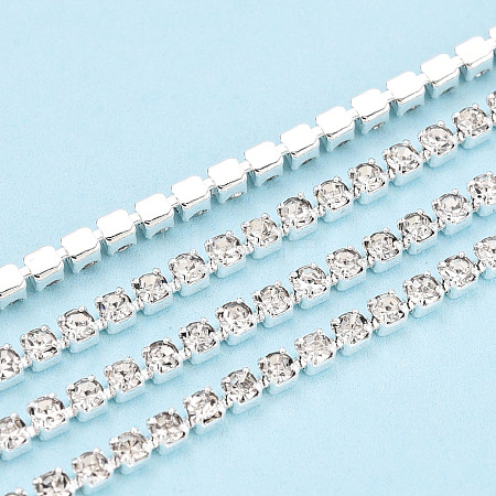 Brass Rhinestone Strass Chains CHC-T001-SS4.5-01S-1