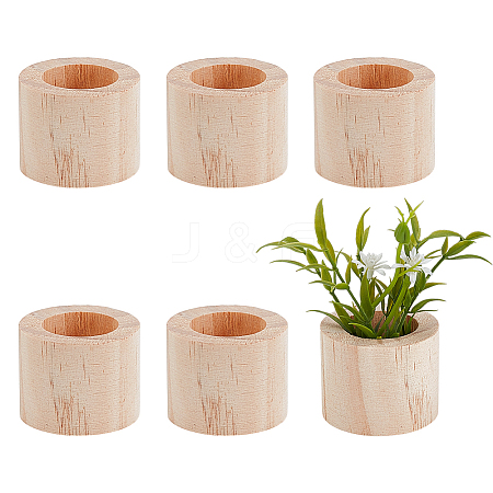 Solid Wood Candlestick DIY-WH0899-594-1