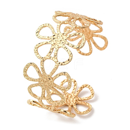 304 Stainless Steel Cuff Bangles BJEW-B135-01A-G-1