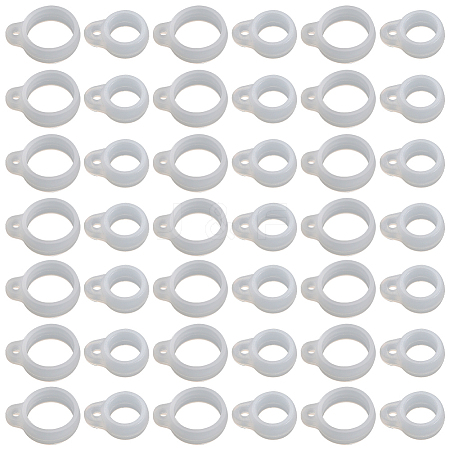 Gorgecraft 60Pcs 2 Style Silicone Pendant SIL-GF0001-42C-1