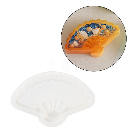 Fan Pendant DIY Silhouette Silicone Molds DIY-Z040-01D-1