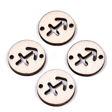 Unfinished Natural Poplar Wood Links Connectors WOOD-S045-139A-08-1