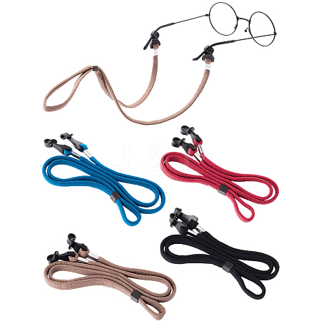 8Pcs 4 Colors Polyester Eyeglasses Strap AJEW-DJ0004-35-1
