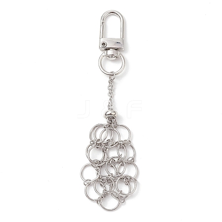 304 Stainless Steel Empty Stone Holder Chain Pouch Pendant Decorations HJEW-JM01884-01-1