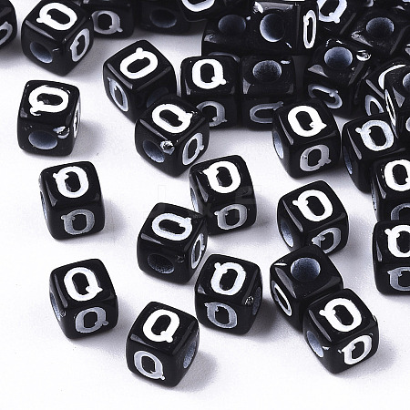 Opaque Acrylic Beads LS-SACR-N002-01Q-1