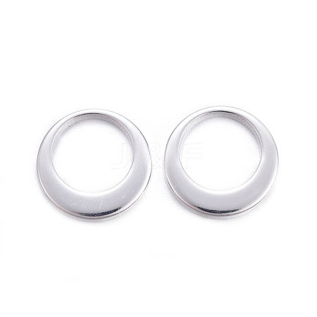 Stainless Steel Ring Charms X-STAS-M037-19S-1