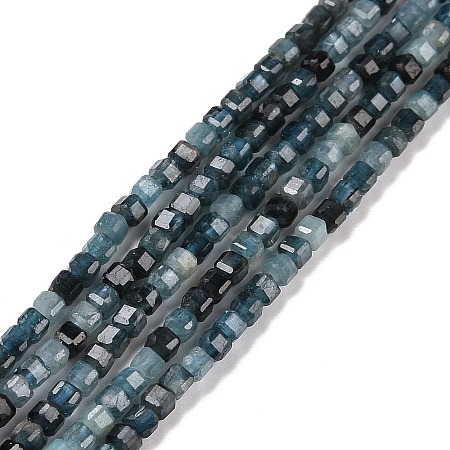 Natural Blue Tourmaline Beads Strands G-C009-B10-1