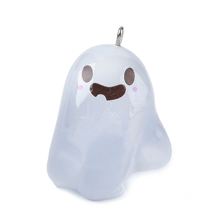 Halloween Transparent Resin Pendants LS-RESI-K047-01A-1