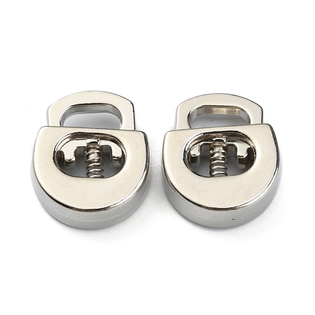 Alloy Spring Cord Locks FIND-WH0110-063P-1