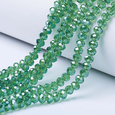 Electroplate Glass Beads Strands EGLA-A034-T2mm-A10-1