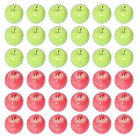 16Pcs 2 Colors Foam Imitation Apple DJEW-CA0001-42-1