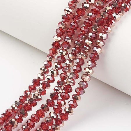 Electroplate Transparent Glass Beads Strands LS-EGLA-A034-T6mm-N12-1